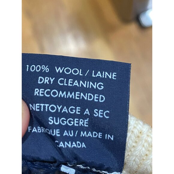 Vintage 70s Block Heater Fair Isle Wool Sweater Women’s Small Blue & Cream Geome - Picture 5 of 9